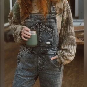 RIPTON Women's Starving Jartist Overalls Mercury